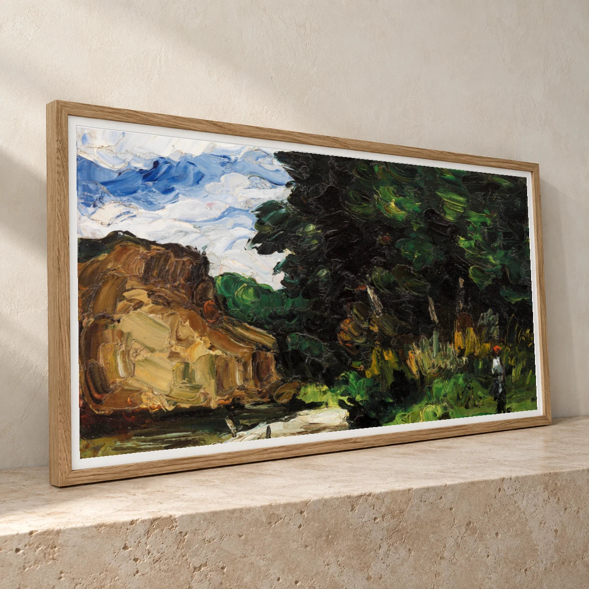 River Bend (coin De Rivière) (ca. 1865) By Paul Cézanne — Neo-Impressionism neo-impressionism print by SaamCrafts