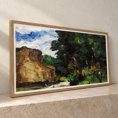 River Bend (coin De Rivière) (ca. 1865) By Paul Cézanne — Neo-Impressionism neo-impressionism print by SaamCrafts