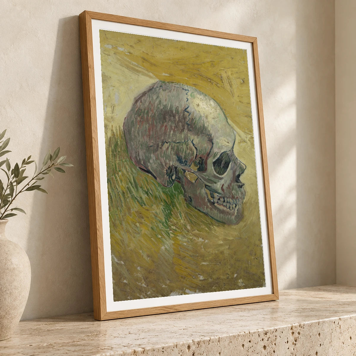 Skull (1887) Expressionism By Vincent Van Gogh. — Neo-Impressionism neo-impressionism print by SaamCrafts