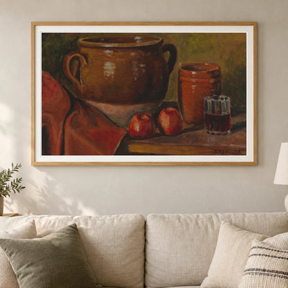 Still Life, 1923, By Alfred William Finch — Neo-Impressionism shown in a styled interior