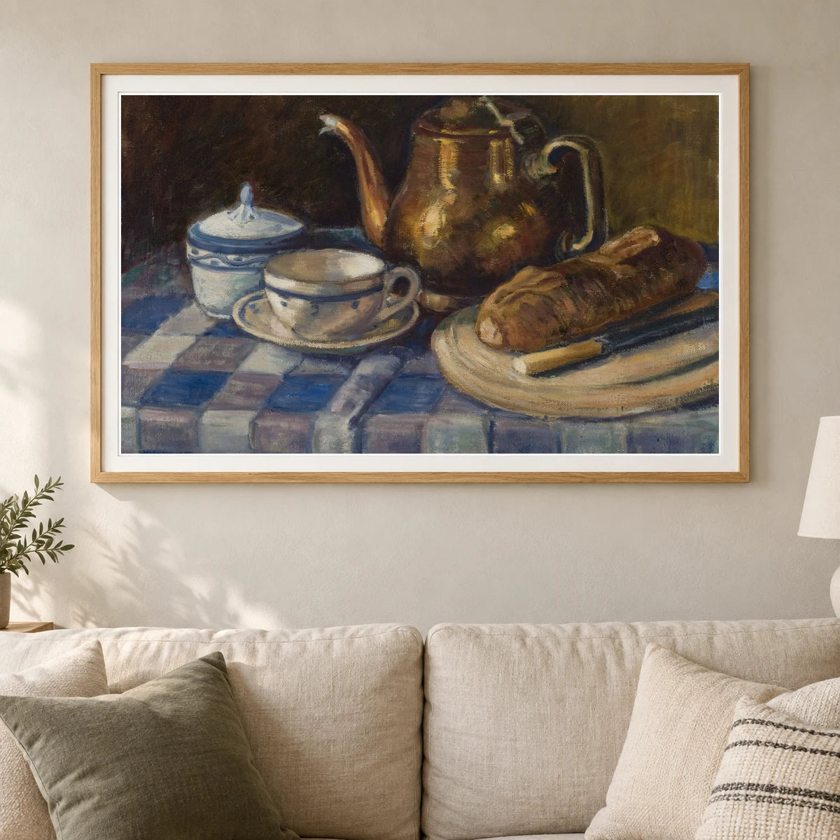 Still Life, 1925, By Alfred William Finch — Neo-Impressionism shown in a styled interior