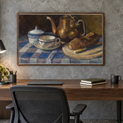 Still Life, 1925, By Alfred William Finch — Neo-Impressionism shown in a styled interior