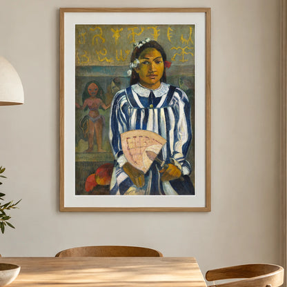 Tehamana Has Many Parents Or The Ancestors Of Tehamana (merahi Metua No Tehamana) (1893) By Paul Gauguin — Neo-Impressionism shown in a styled interior