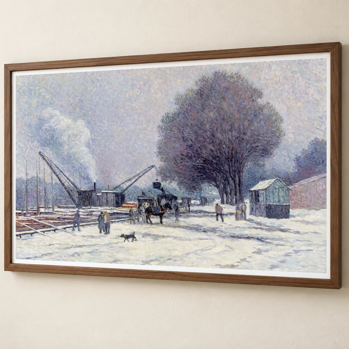 The Boulogne Embankment, 1905, Maximilien Luce — Neo-Impressionism neo-impressionism print by SaamCrafts