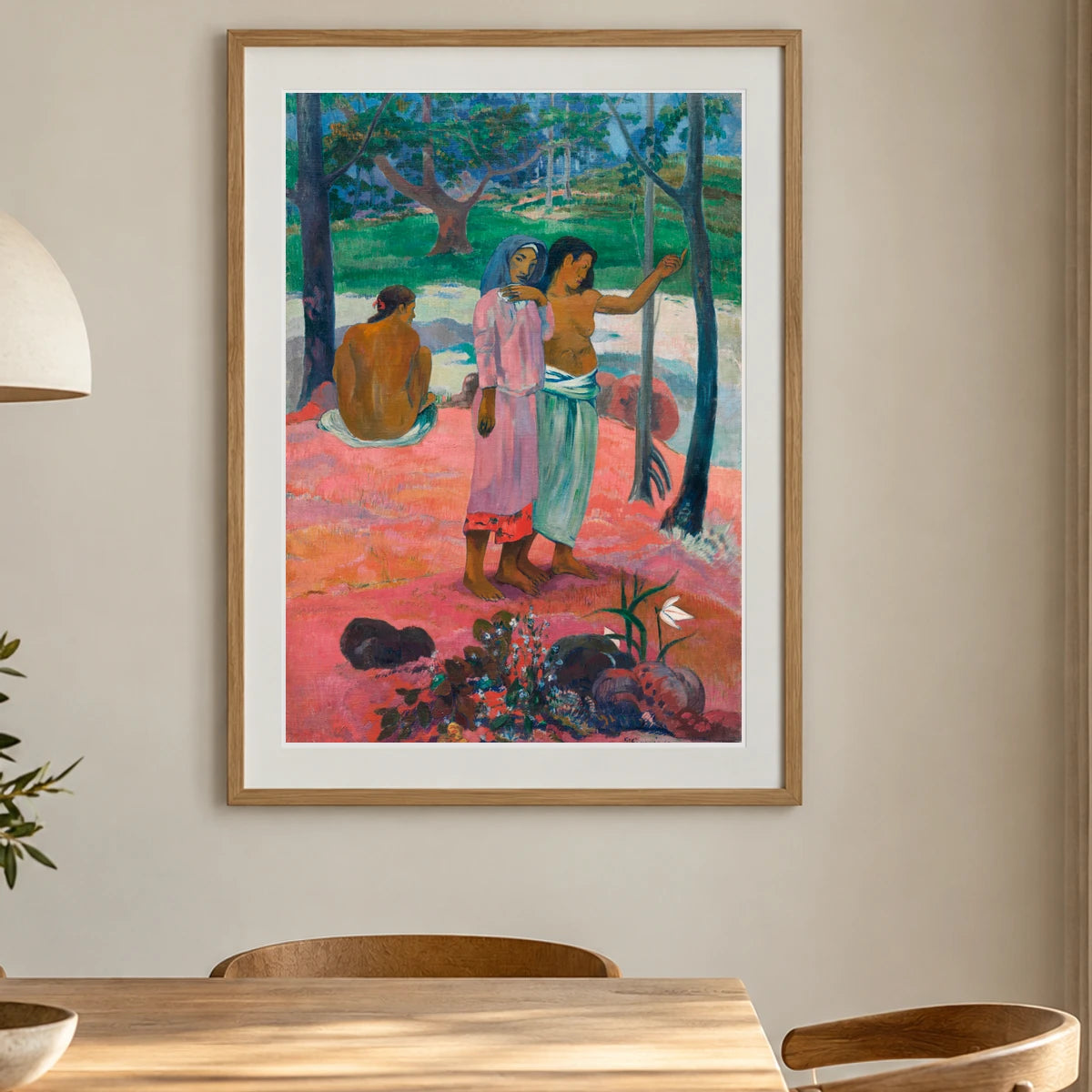 The Call (1902) By Paul Gauguin — Neo-Impressionism shown in a styled interior