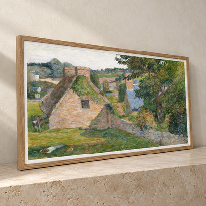 The Field Of Derout Lollichon (1886) By Paul Gauguin — Neo-Impressionism neo-impressionism print by SaamCrafts