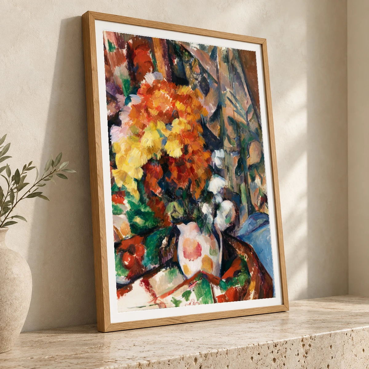 The Flowered Vase (le Vase Fleuri (ca. 1896–1898) By Paul Cézanne — Neo-Impressionism neo-impressionism print by SaamCrafts