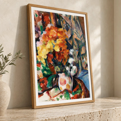 The Flowered Vase (le Vase Fleuri (ca. 1896–1898) By Paul Cézanne — Neo-Impressionism neo-impressionism print by SaamCrafts