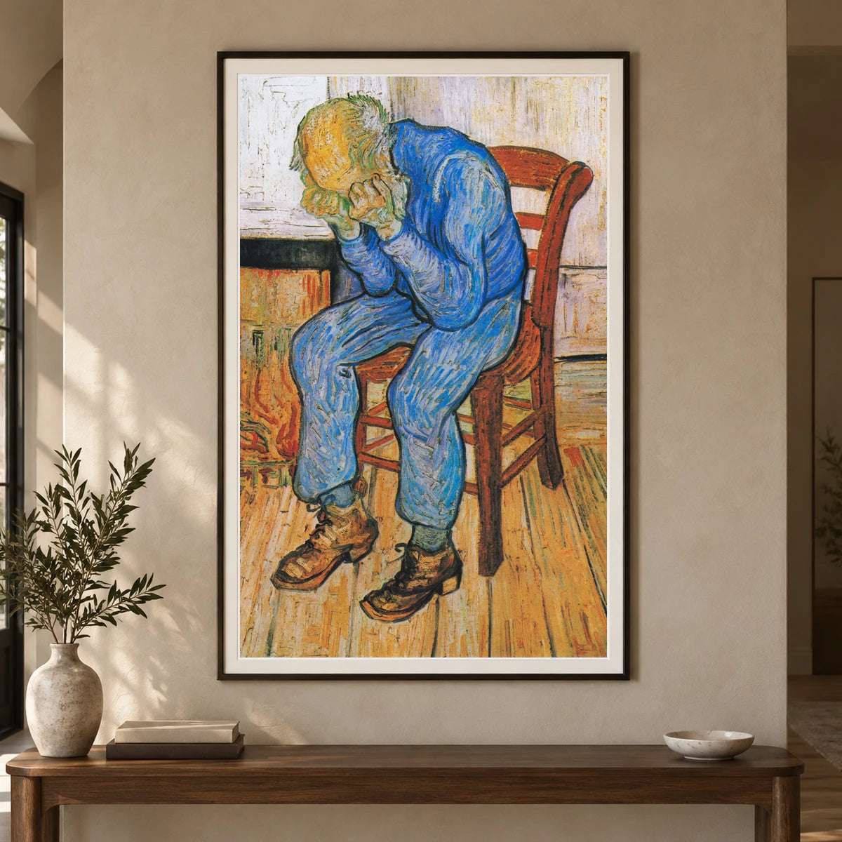 Vincent Van Gogh S At Eternity S Gate — Neo-Impressionism shown in a styled interior