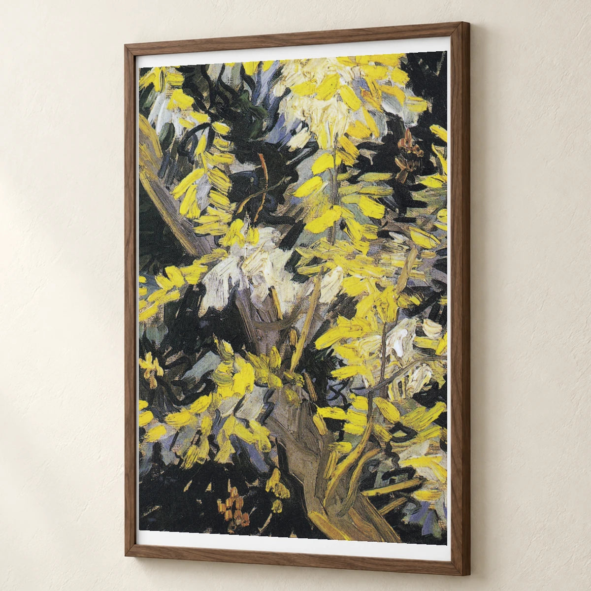 Vincent Van Gogh S Blossoming Acacia Branches — Neo-Impressionism neo-impressionism print by SaamCrafts