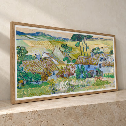 Vincent Van Gogh S Farms Near Auvers — Neo-Impressionism neo-impressionism print by SaamCrafts