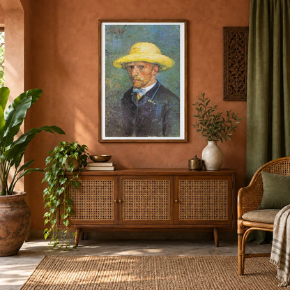 Vincent Van Gogh S Portrait Of Theo Van Gogh — Neo-Impressionism shown in a styled interior