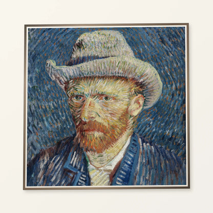 Vincent Van Gogh S Self Portrait With Grey Felt Hat — Neo-Impressionism neo-impressionism print by SaamCrafts