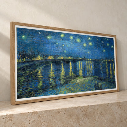 Vincent Van Gogh S Starry Night Over The Rhône — Neo-Impressionism neo-impressionism print by SaamCrafts