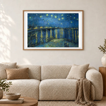 Vincent Van Gogh S Starry Night Over The Rhône — Neo-Impressionism shown in a styled interior