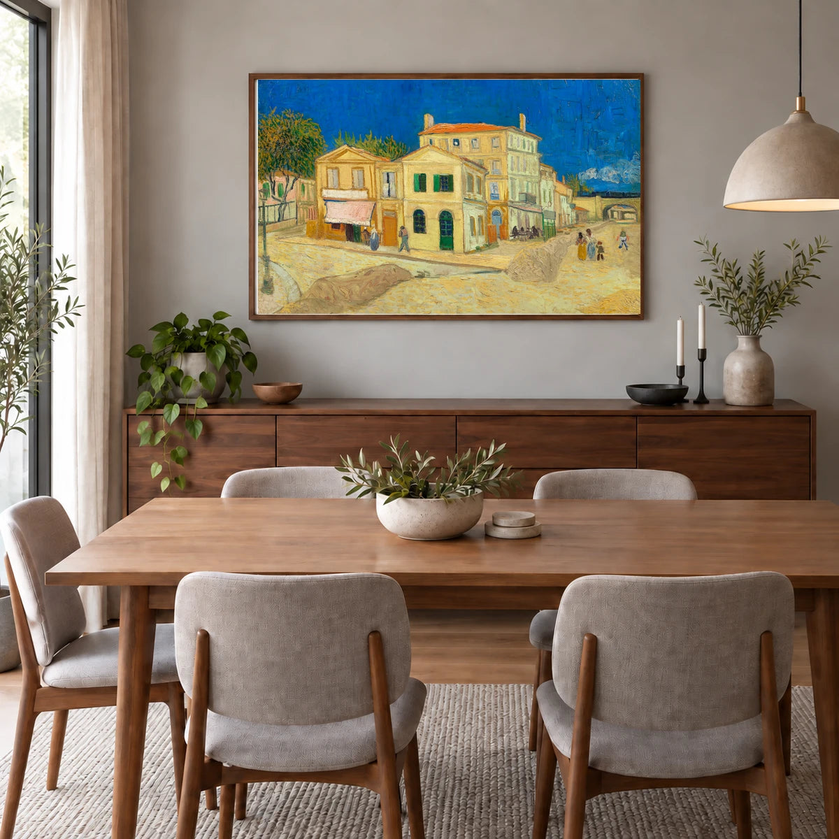 Vincent Van Gogh S The Yellow House — Neo-Impressionism shown in a styled interior