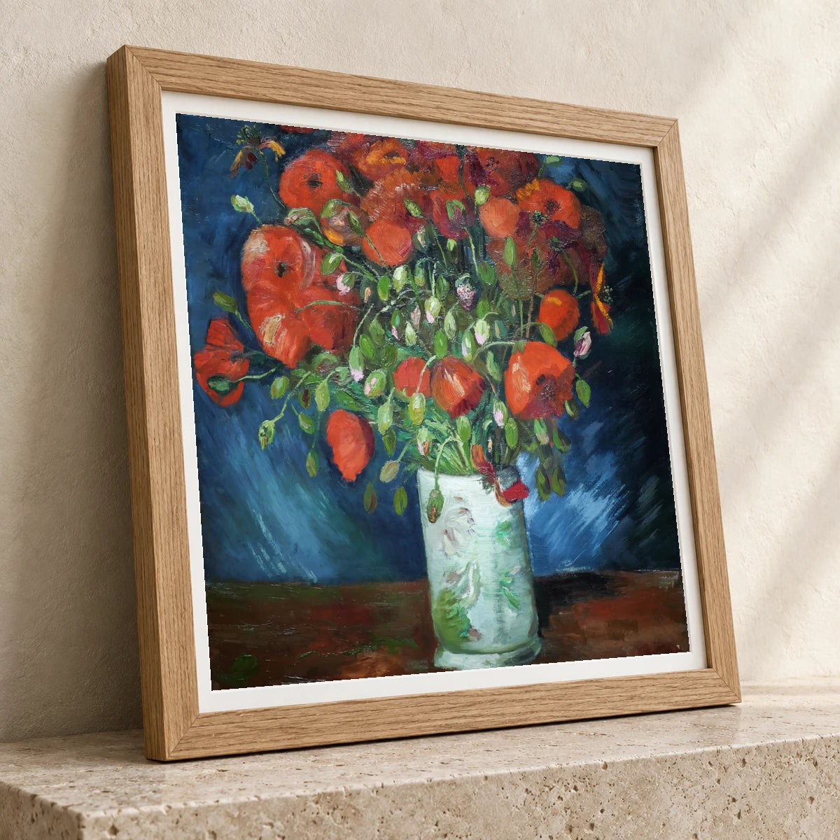 Vincent Van Gogh S Vase With Poppies — Neo-Impressionism neo-impressionism print by SaamCrafts