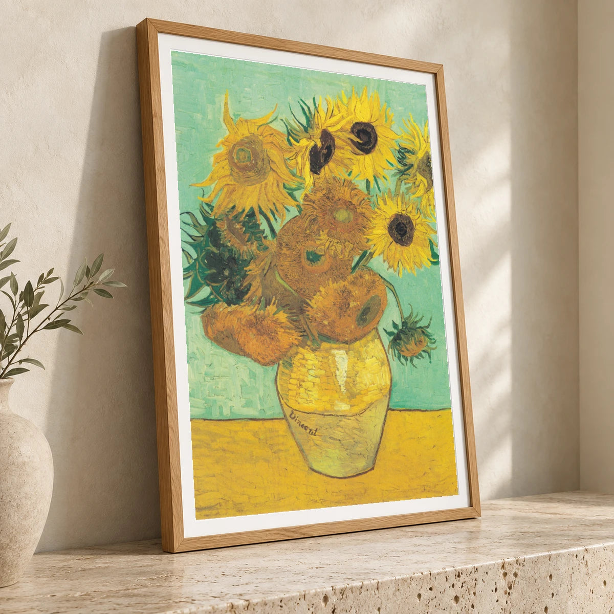Vincent Van Gogh S Vase With Twelve Sunflowers (1888–1889) — Neo-Impressionism neo-impressionism print by SaamCrafts