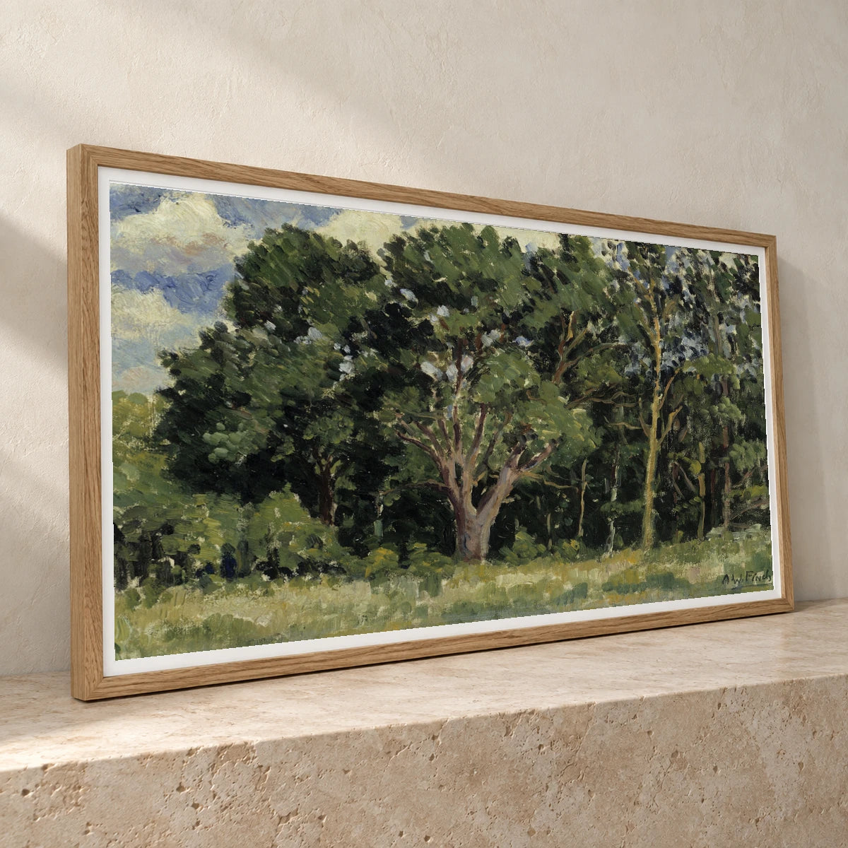 Wood, 1919, By Alfred William Finch — Neo-Impressionism neo-impressionism print by SaamCrafts