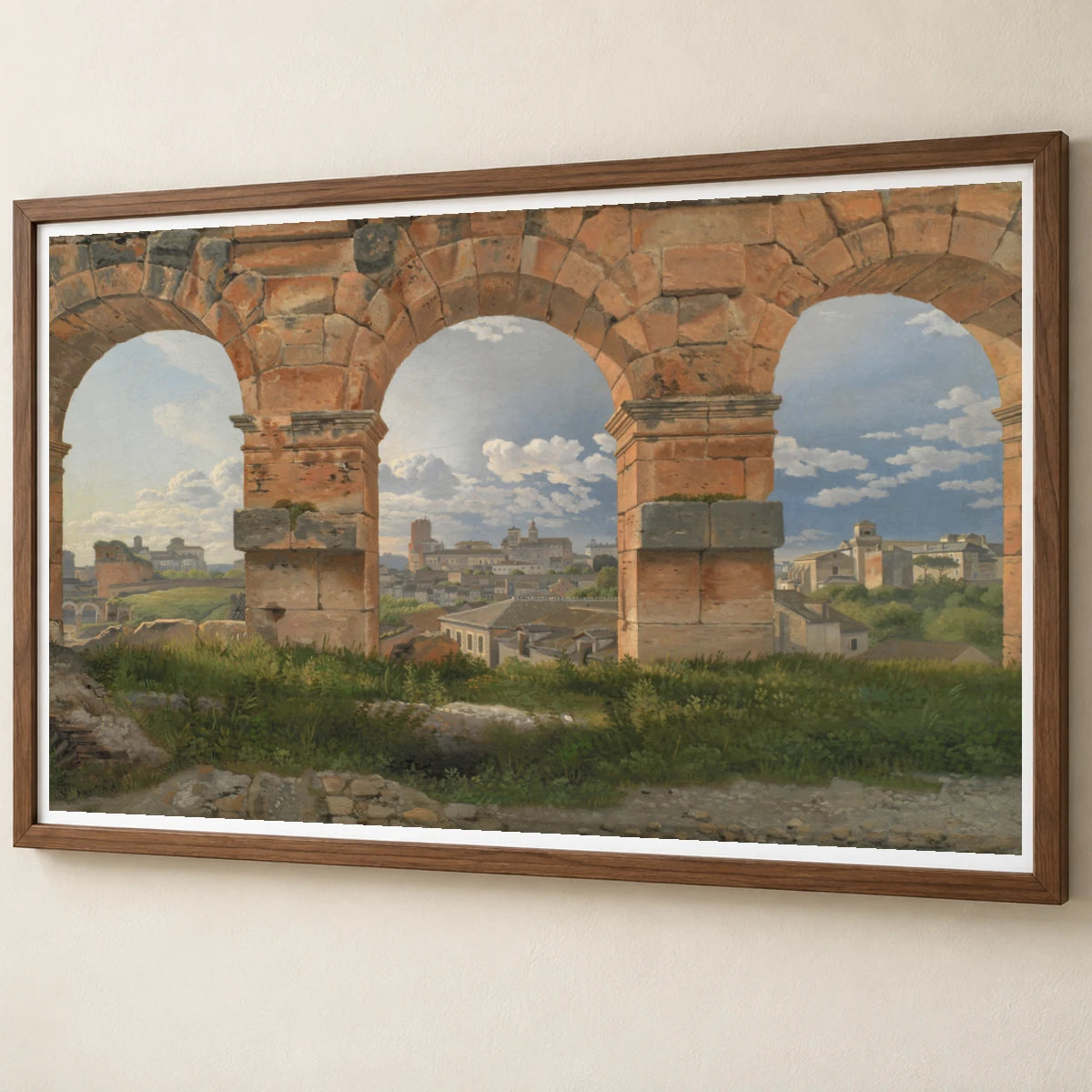 A View Through Three Arches Of The Third Storey Of The Colosseum By C.w. Eckersberg — Neoclassicism neoclassicism print by SaamCrafts