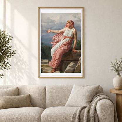 Alcyone S Farewell To Her Husband. By C.w. Eckersberg — Neoclassicism shown in a styled interior