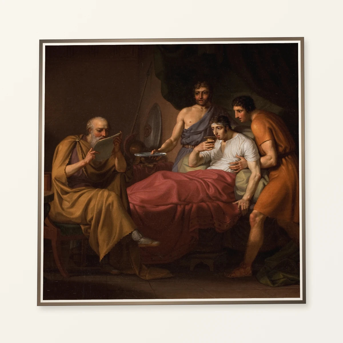 Alexander The Great On His Sickbed By C.w. Eckersberg — Neoclassicism neoclassicism print by SaamCrafts