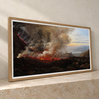 An Eruption Of Vesuvius By Johan Christian Dahl — Neoclassicism neoclassicism print by SaamCrafts