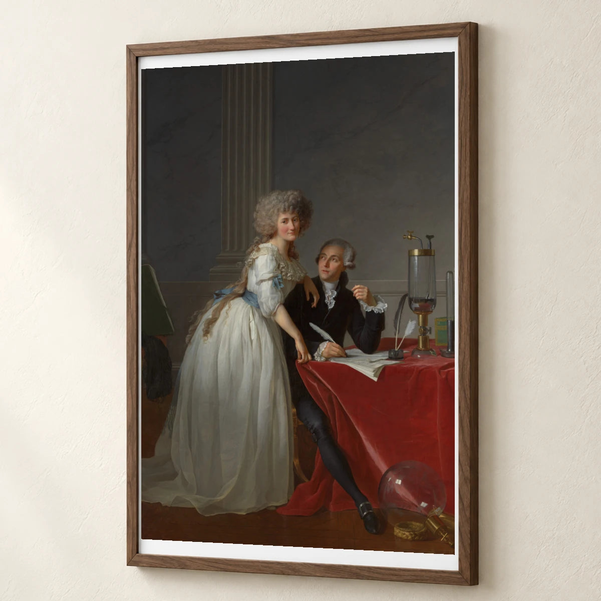 Antoine Laurent Lavoisier (1743–1794) And Marie Anne Lavoisier (marie Anne Pierrette Paulze, 1758–1836) By Jacques Louis David — Neoclassicism neoclassicism print by SaamCrafts