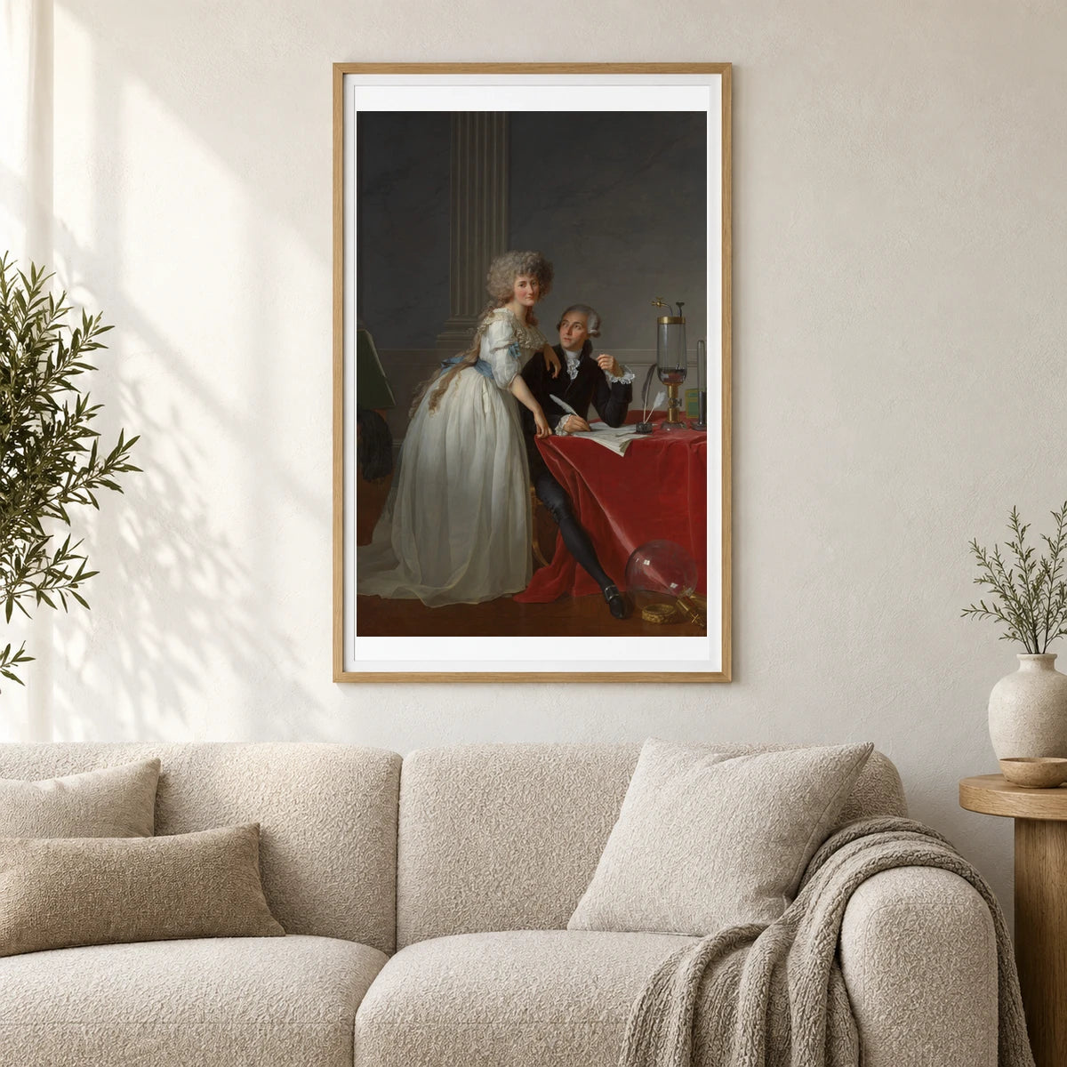 Antoine Laurent Lavoisier (1743–1794) And Marie Anne Lavoisier (marie Anne Pierrette Paulze, 1758–1836) By Jacques Louis David — Neoclassicism shown in a styled interior