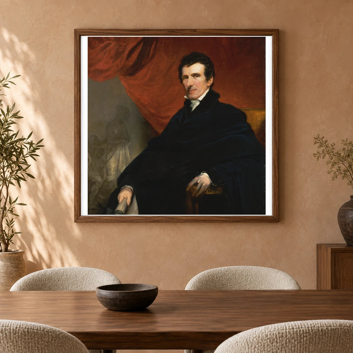 Antonio Canova By John Jackson — Neoclassicism shown in a styled interior