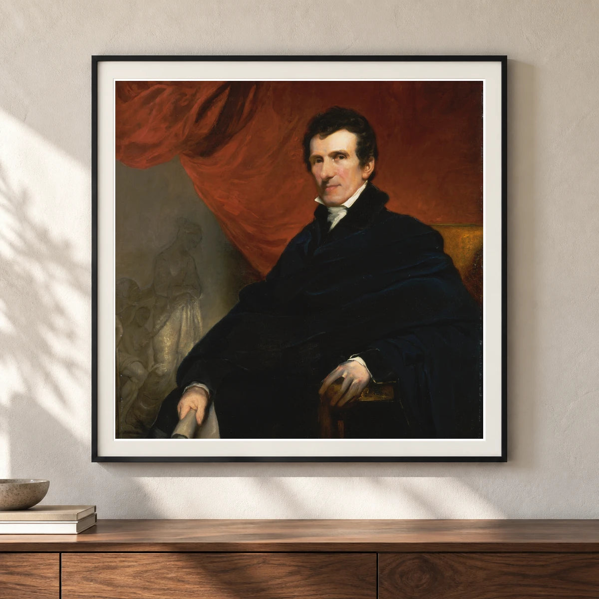 Antonio Canova By John Jackson — Neoclassicism shown in a styled interior