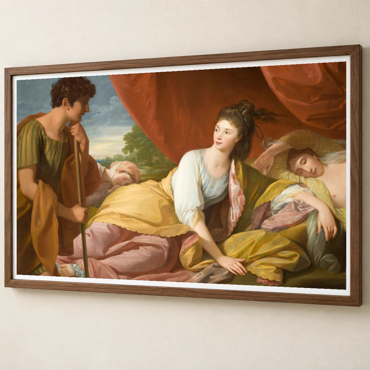 Cymon And Iphigenia By Benjamin West — Neoclassicism neoclassicism print by SaamCrafts