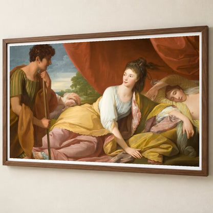 Cymon And Iphigenia By Benjamin West — Neoclassicism neoclassicism print by SaamCrafts