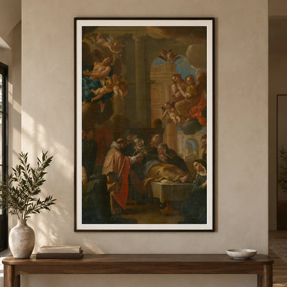 Death Of St. — Neoclassicism shown in a styled interior