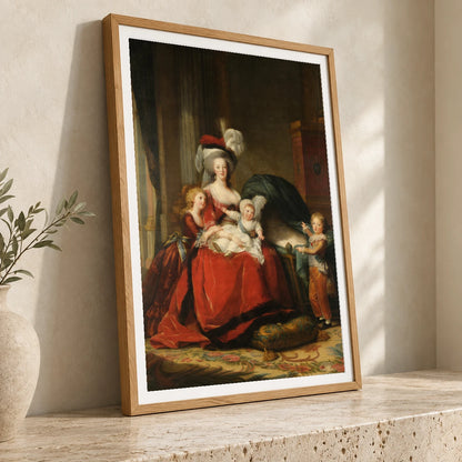 Depicted People Marie Antoinette, Marie Thérèse, Louis Charles And Louis Joseph — Neoclassicism neoclassicism print by SaamCrafts