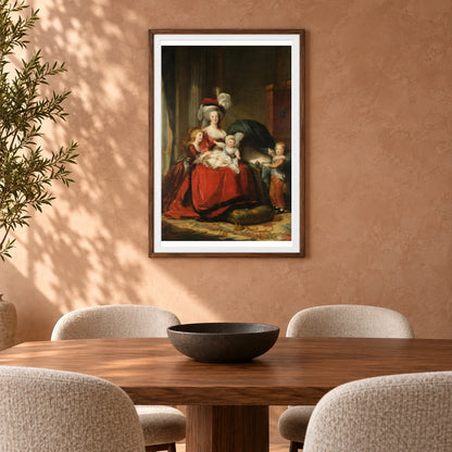 Depicted People Marie Antoinette, Marie Thérèse, Louis Charles And Louis Joseph — Neoclassicism shown in a styled interior