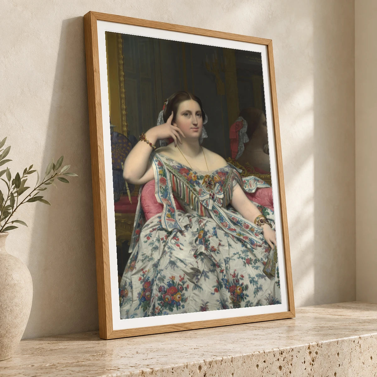 Dominique Ingres Mme Moitessier — Neoclassicism neoclassicism print by SaamCrafts