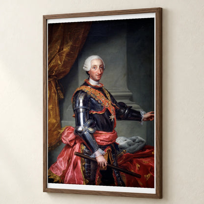 Español Retrato Del Rey Carlos Iii De España — Neoclassicism neoclassicism print by SaamCrafts