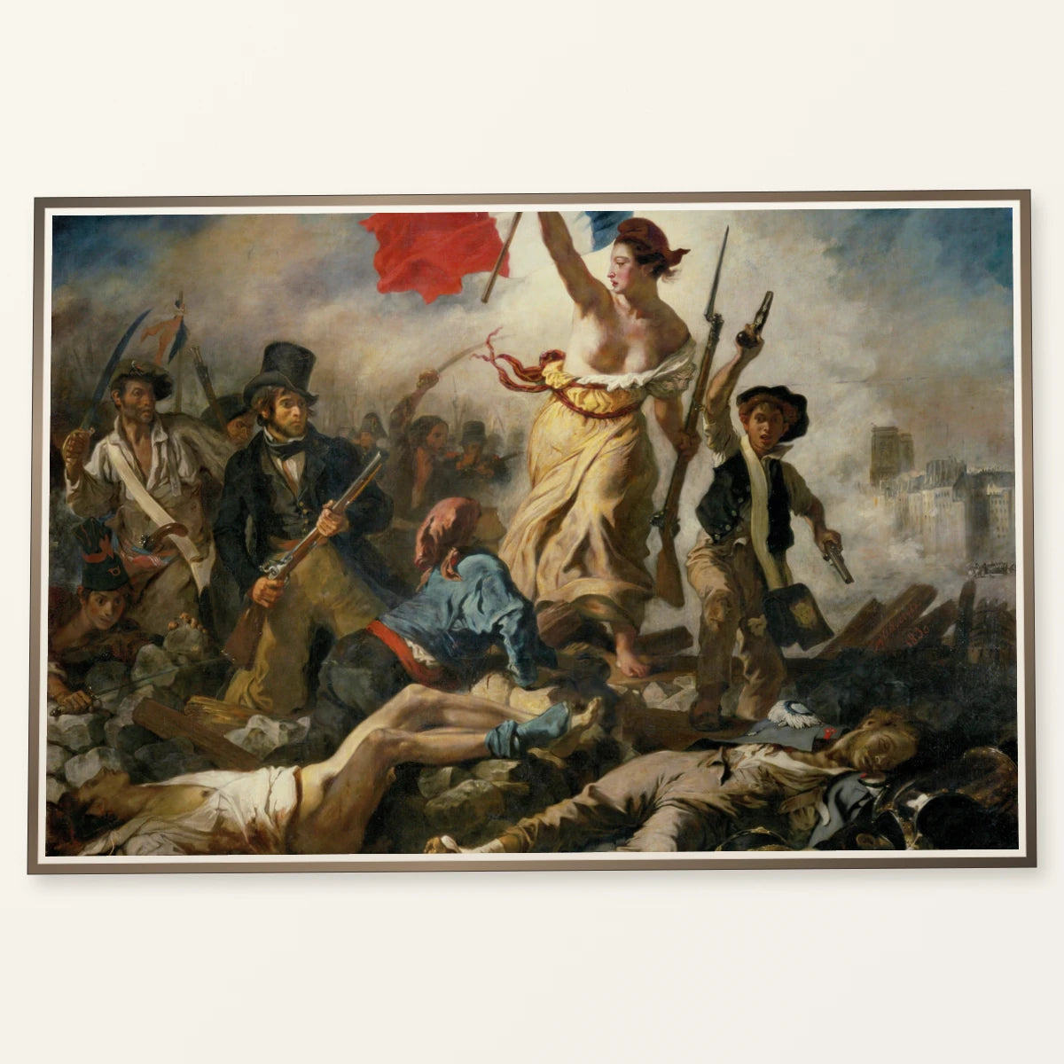 Eugène Delacroix S Liberty Leading The People, Painting Commemorating The French Revolution Of — Neoclassicism neoclassicism print by SaamCrafts