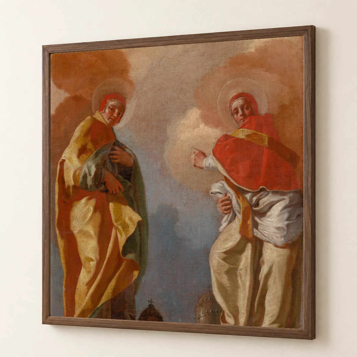 Figural Scene (two Popes), Giovanni Battista Piazzetta — Neoclassicism neoclassicism print by SaamCrafts