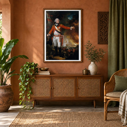 General George Eliott By Mather Brown — Neoclassicism shown in a styled interior