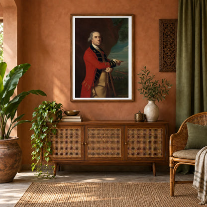 General Thomas Gage By John Singleton Copley — Neoclassicism shown in a styled interior