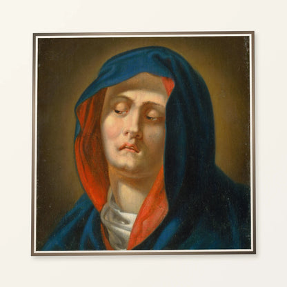 Head Of The Virgin Mary — Neoclassicism neoclassicism print by SaamCrafts