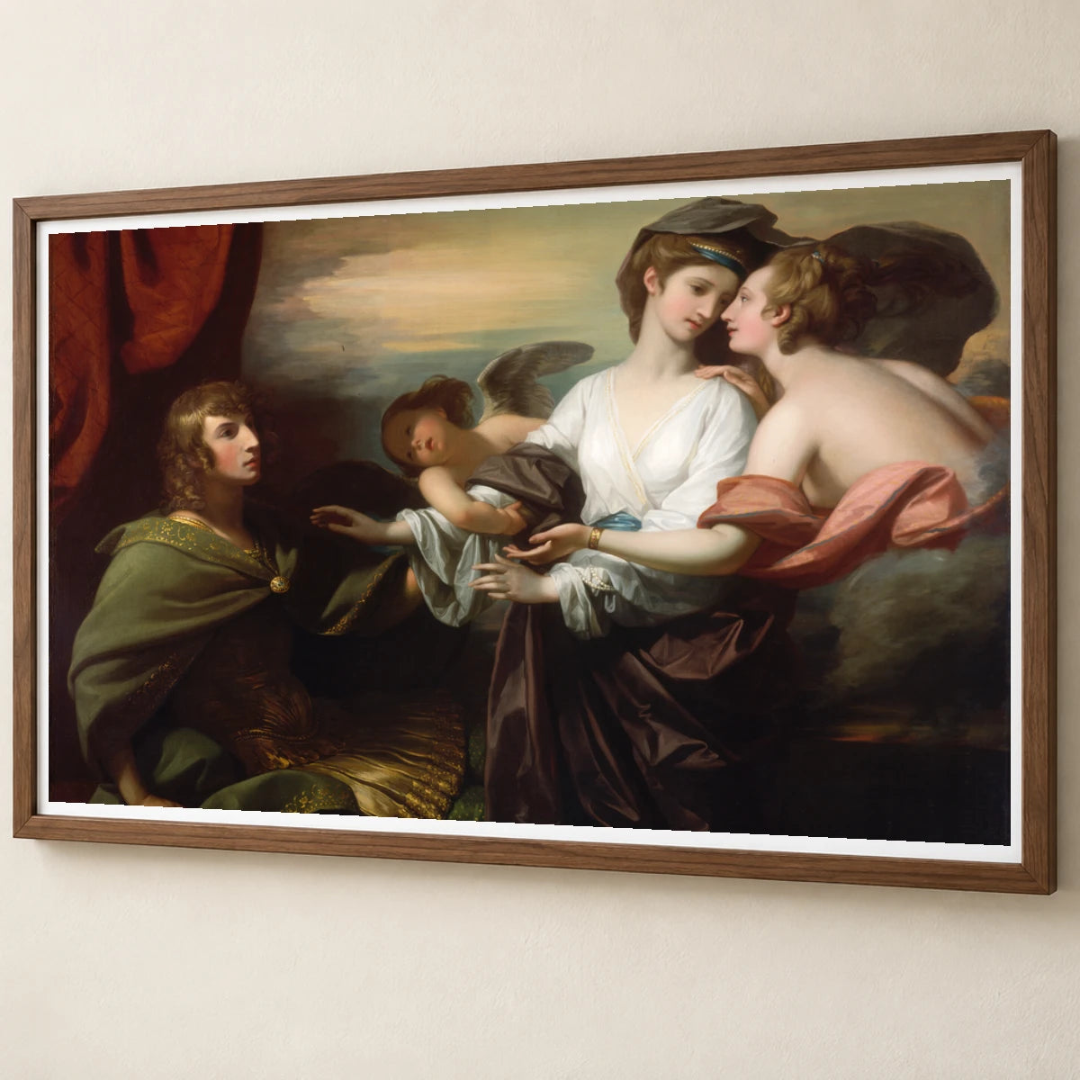 Helen Brought To Paris, Benjamin West — Neoclassicism neoclassicism print by SaamCrafts