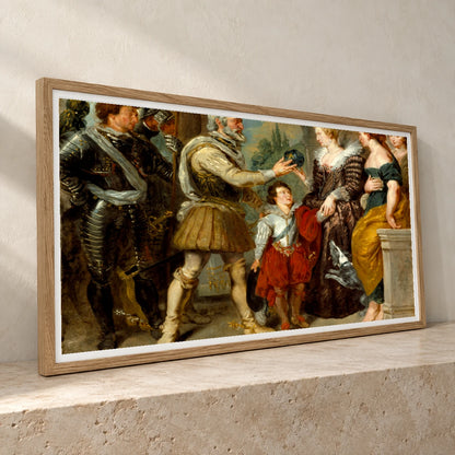 Henri Iv Conferring The Regency Upon Marie De Medici (after Rubens) By Eugène Delacroix — Neoclassicism neoclassicism print by SaamCrafts