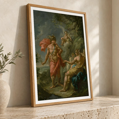 Hermes At The Goddesses — Neoclassicism neoclassicism print by SaamCrafts