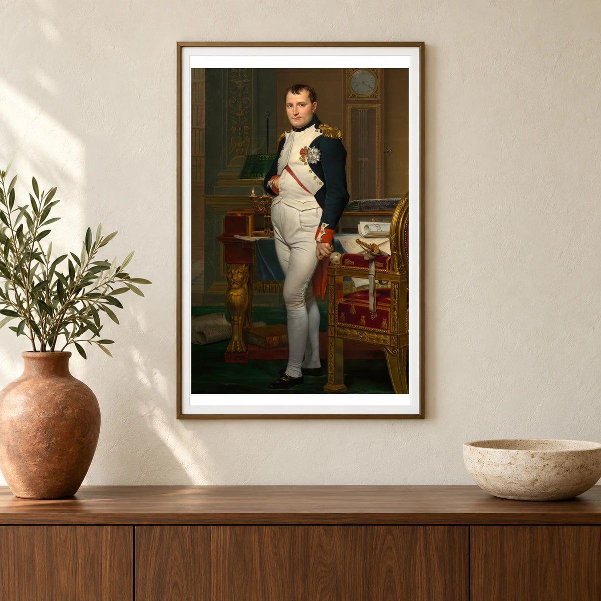 Jacques Louis David The Emperor Napoleon In His Study At The Tuileries — Neoclassicism shown in a styled interior