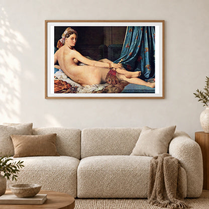 Jean Auguste Dominique Ingres S Grande Odalisque — Neoclassicism shown in a styled interior