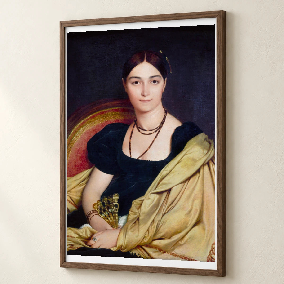 Jean Auguste Dominique Ingres S Madame Duvaucey — Neoclassicism neoclassicism print by SaamCrafts