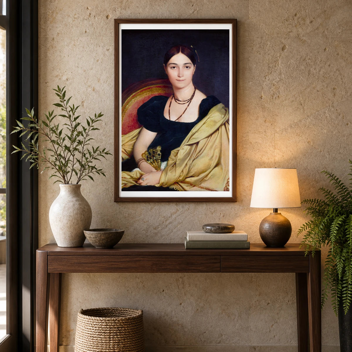 Jean Auguste Dominique Ingres S Madame Duvaucey — Neoclassicism shown in a styled interior